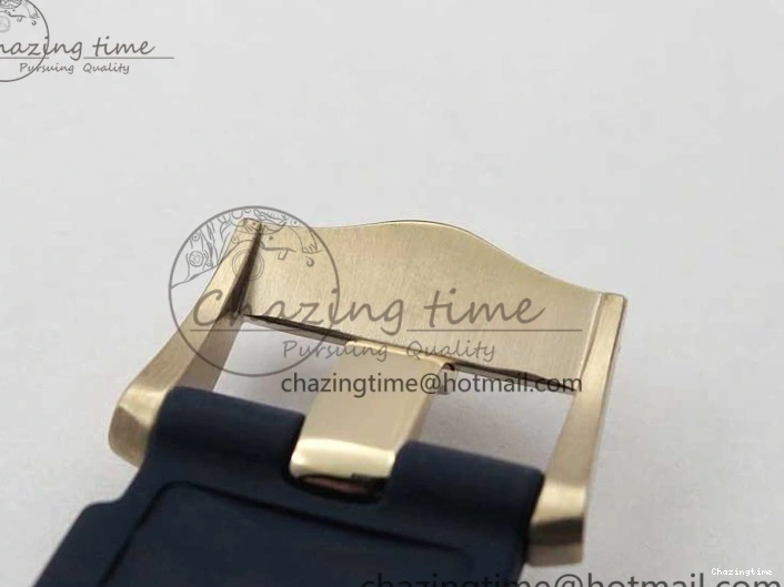 0322 2018 Seamaster Diver 300M RG Blue Ceramic VSF 1:1 Best Edition Blue Dial on Blue Rubber Strap A WeatherProof 7914